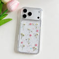 Real Handmade Dried Flower Clear TPU Phone Case