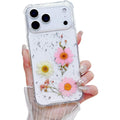 Real Handmade Dried Flower Clear TPU Phone Case